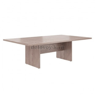 AS-1.10  Стол для переговоров 2400*1400*750 (Дуб Нельсон/Серый) рис1