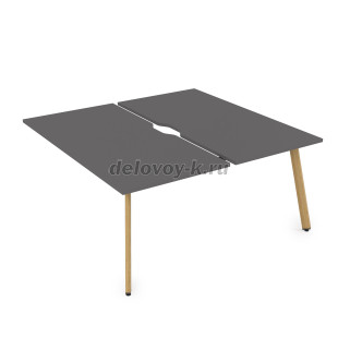 10БДКВ.289 Стол системы БЕНЧ сдвоенный, на 2 рабочих места, конечный (1400*1635*750) рис2