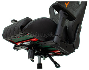 Кресло игровое KNIGHT OUTRIDER экокожа ромбики, подголовник, крестовина металл рис5