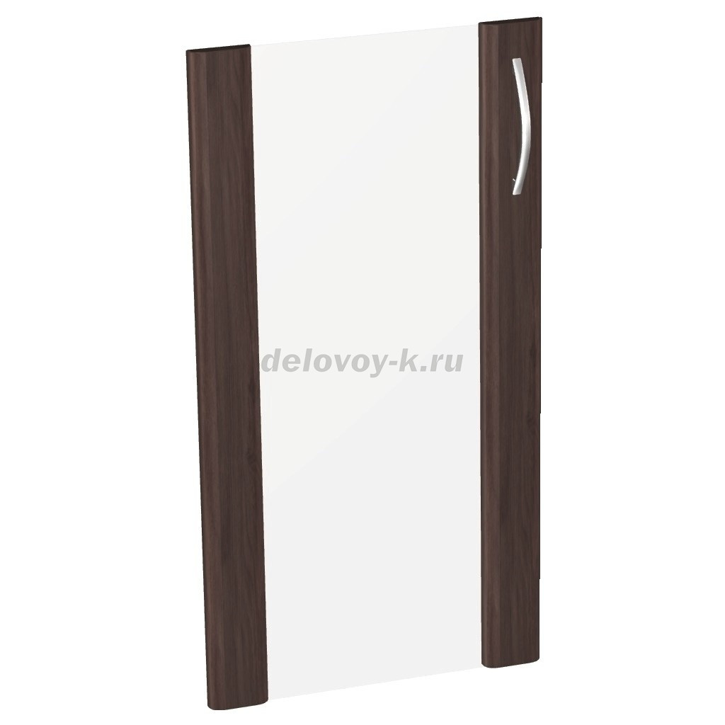 КН-4.4.1  Дверь стеклянная в рамке МДФ низкая 1 шт. 396*18*764 фото