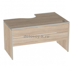 Стол эргономичный правый V-1.5R кабель-канал с заглушкой 1400/550х900/700х750 рис1