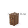 2Т.002.3 Тумба приставная с топом (394*600*750)|шамони темный