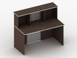 Стойка прямая левая с металлическим экраном 1400х770х1200 41.07L/441.06 (Венге) рис2