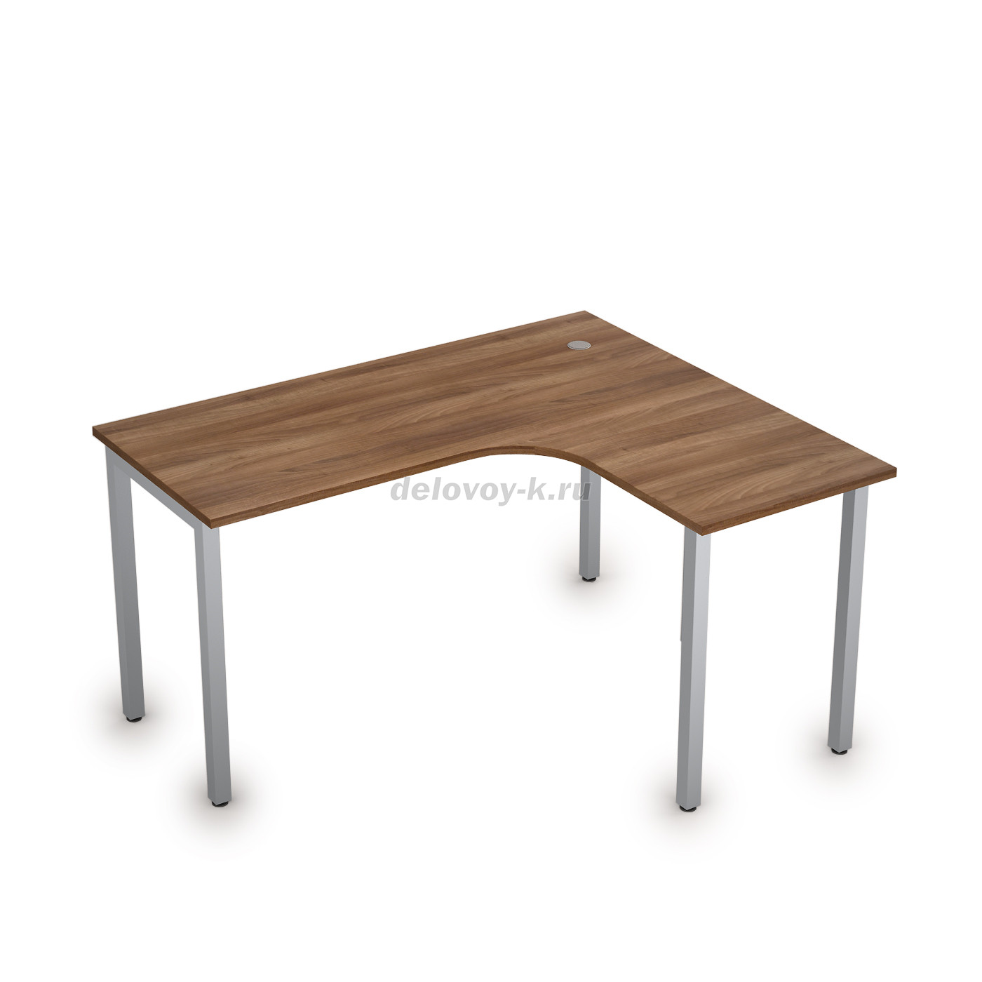 2М.131 Стол криволинейный правый на металлических опорах (1400*1200*750) фото