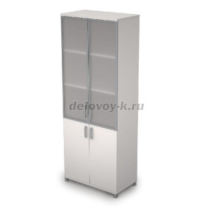 6Ш.005.4 Шкаф для документов высокий со стеклом (800*450*2116) рис1
