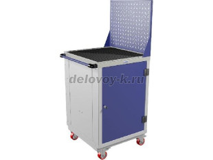 Тумба на колесах Комплект WS-1 (тумба WS-1, коврик, лоток, экран, ручка WS, комплект из 4 колес) рис1