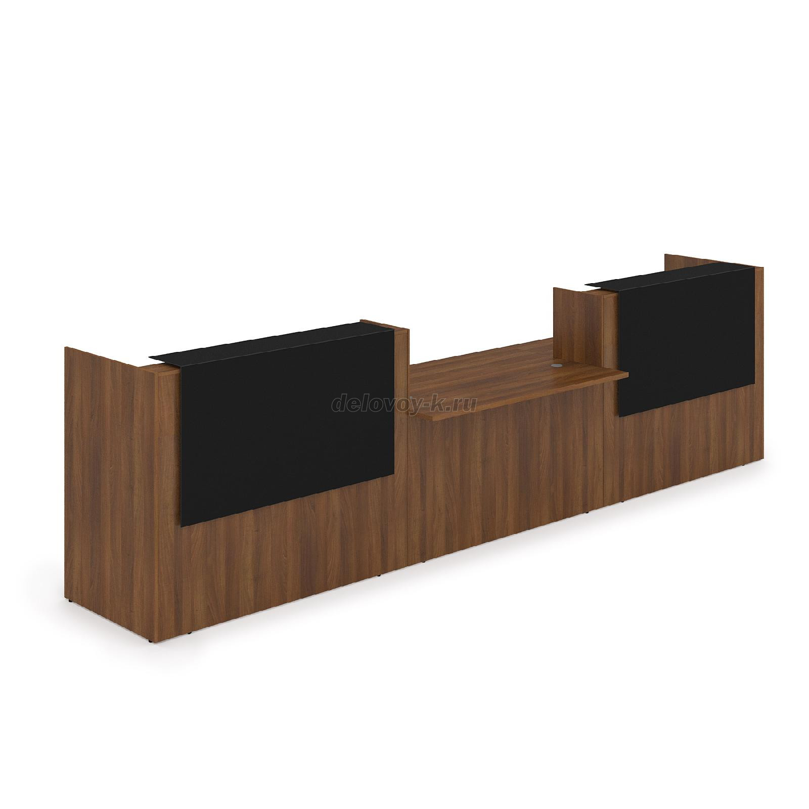 1КРС-КЛ.009 Комплект Ресепшн с фартуком HPL 4232*901*1149 без подсветки фото