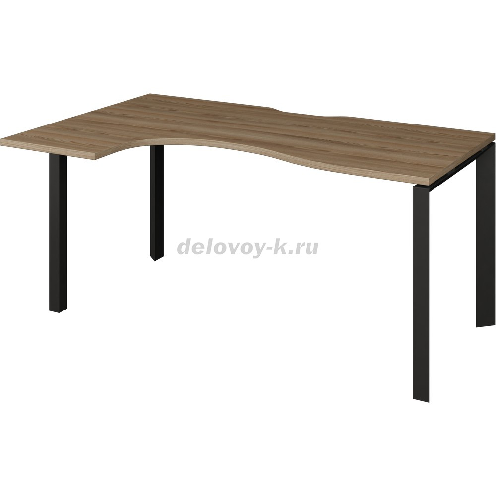 Стол эргономичный левый на металлокаркасе НТМП.П-040 ЛВ  1400*1100*750мм фото