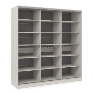 ШКЗЗЗ.24.7 Шкаф-купе 3-дверный Comfort (2398*600*2201) 3 зеркальные двери рис2