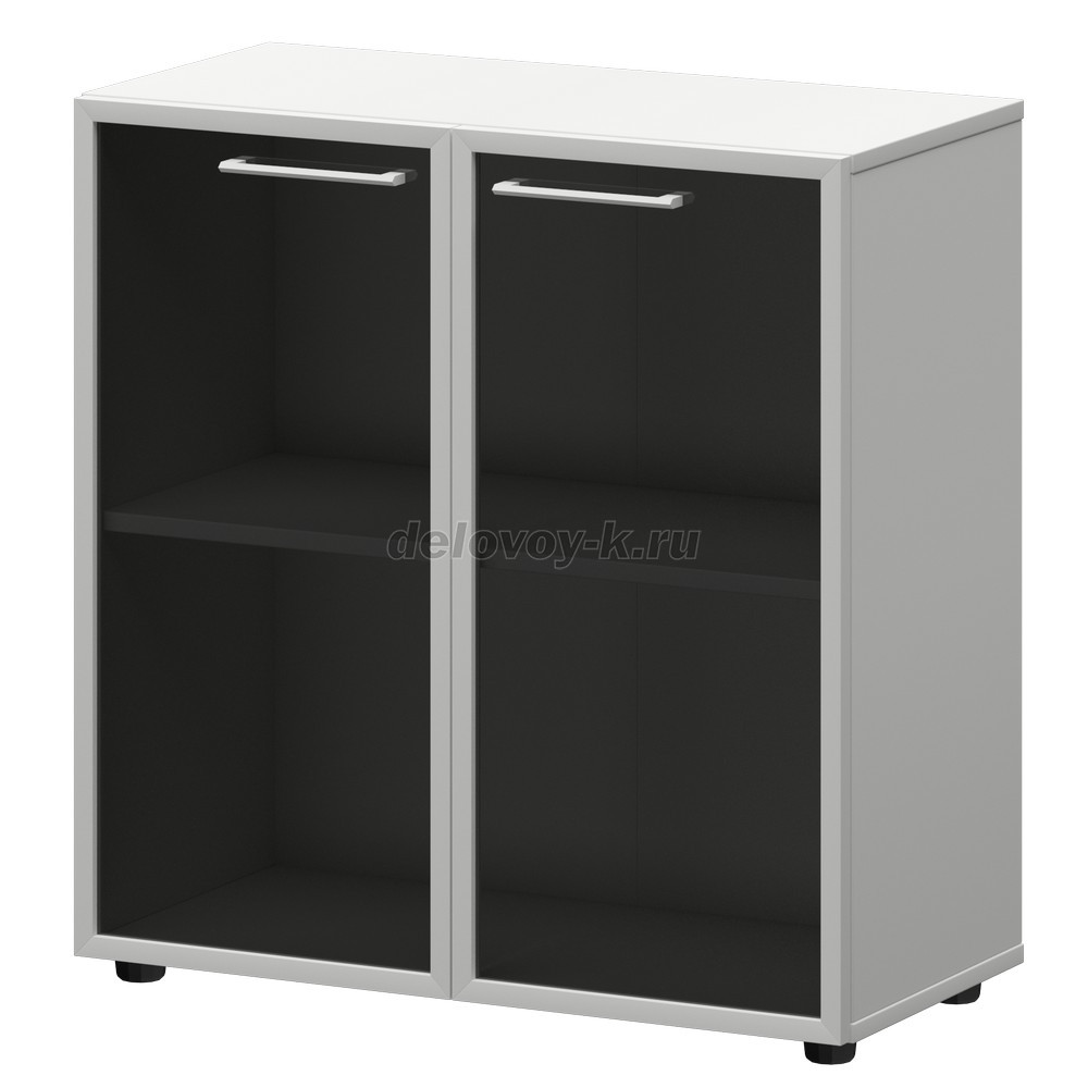 СМШ-28+KZF-28RS Шкаф низкий стекло в алюминиевой раме 792х382х811 фото