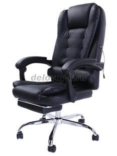 Кресло руководителя с вибромассажем и подножкой F1006 рис1