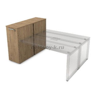 9ТП.002.4 Тумба с выкатной секцией двухсторонняя (1435*450*1150) рис1