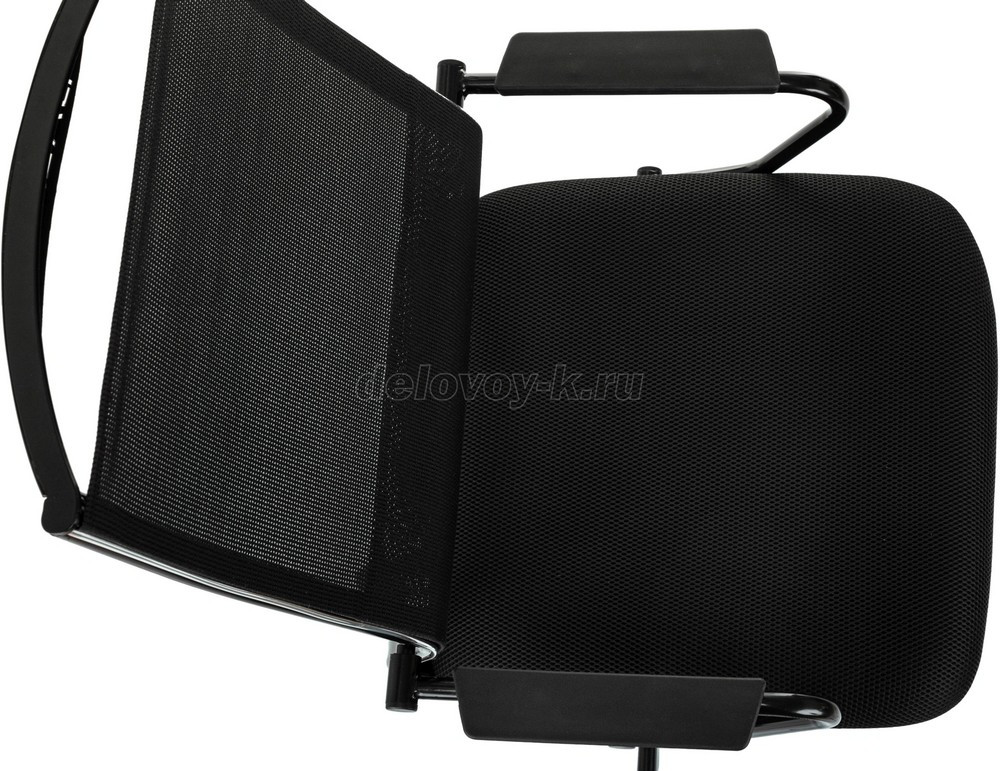 Кресло руководителя Бюрократ CH Balance сетка/ткань крестовина металл черный фото 6