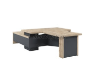 Стол руководителя с опорной тумбой Столешница 1800*1000, тумба с правой стороны Столешница брифинга рис1