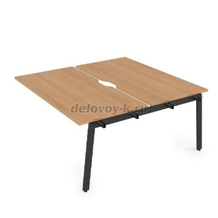 10БДСВ.278 Стол системы БЕНЧ сдвоенный, на 2 рабочих места, средний (1200*1435*750) рис1