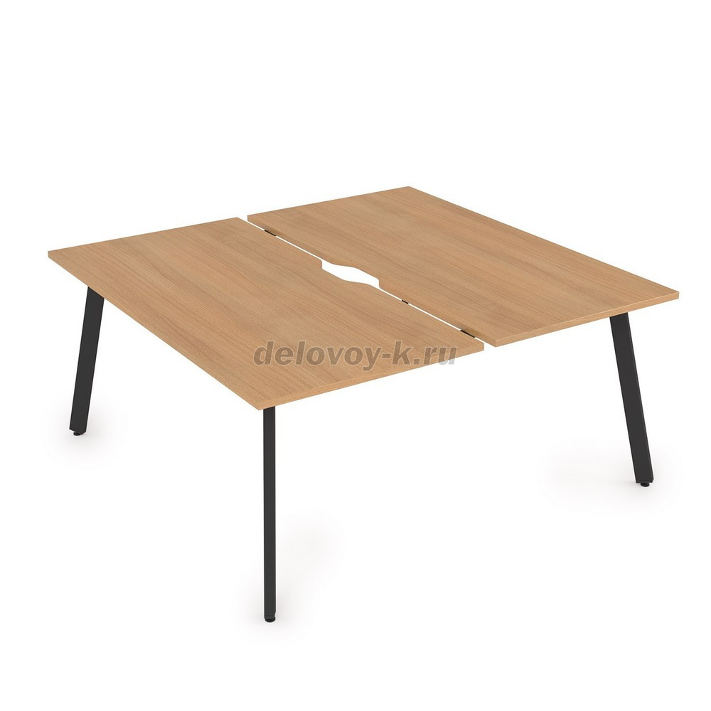 10БДВ.279 Стол системы БЕНЧ сдвоенный, на 2 рабочих места (1400*1435*750) фото