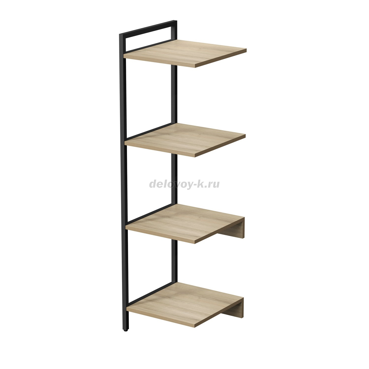 10СПС.4.400 Стеллаж промежуточный средний 4 полки, узкий (380*400*1328) фото