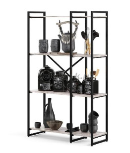 GUTTA Стеллаж 2-секционный 151х92х34 см с 4 полками рис1