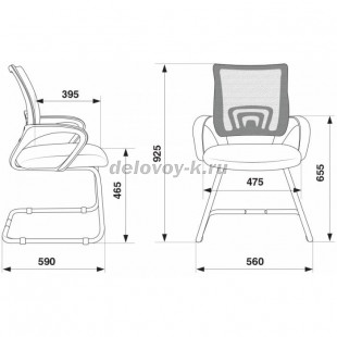 Кресло Бюрократ CH-695N-AV рис2