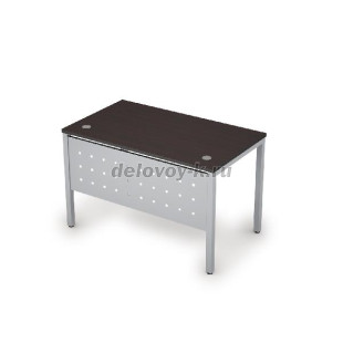6МК.008 Стол рабочий (1200*700*750) (Венге/Алюминий матовый) рис1