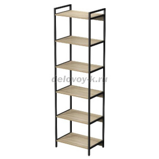 10СВ.6.600 Стеллаж высокий 6 полок (600*400*2080) рис1