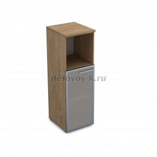 9ПП.017.5 Пенал средний со стеклом и нишей (400*450*1245) , правый рис2