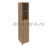 Шкаф высокий узкий левый (1 средняя дверь ЛДСП) 401*432*2060