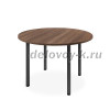 Стол круглый 1200 на металлокаркасе Lite VL-106 Дуб Кентербери/Антрацит