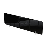 10БФН.185 Барьер фронтальный HPL (1800-4-500) Черный глянец HPL_Металл глянец рис1