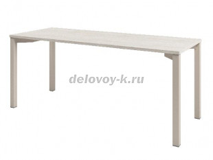 D-33 Стол на металлокаркасе на 1 чел., 1800*700*750. (Акация Морава/Кашемир) рис1