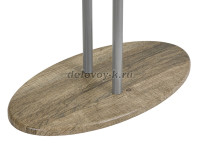 Вешалка костюмная Дэви 2 металлик дуб крымский состаренный_f1 рис5