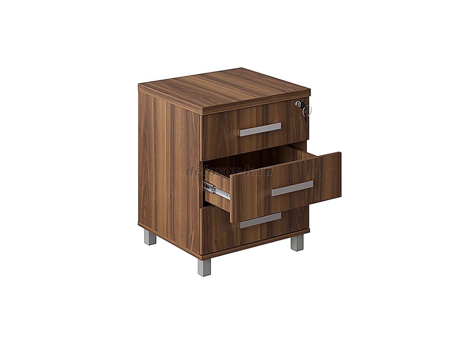 Тумба на 3 ящика с замком 550х450х670 (004-18) фото