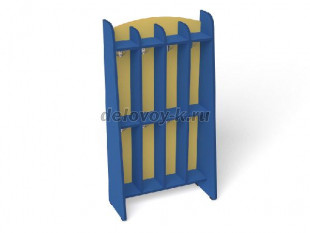 Шкаф для полотенец 2-ярусный 4-секционный Волна (ШП-006-4) рис1