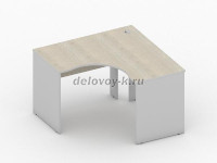 Стол рабочий 1200х1200х750 орех рис1