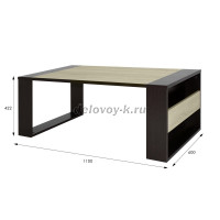 Стол журнальный BeautyStyle 25 венге сонома без стекла_i_1000 рис2