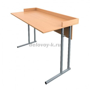 Стол ученический лабораторный с бортиками рис1