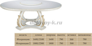Стол «Флоренция-2» лак рис1