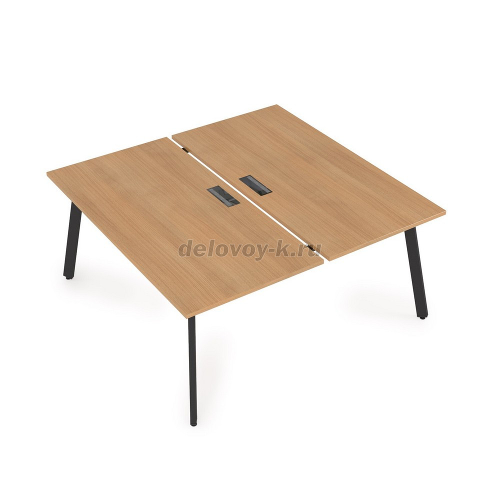 10БД.279 Стол системы БЕНЧ сдвоенный, на 2 рабочих места (1400*1435*750) фото