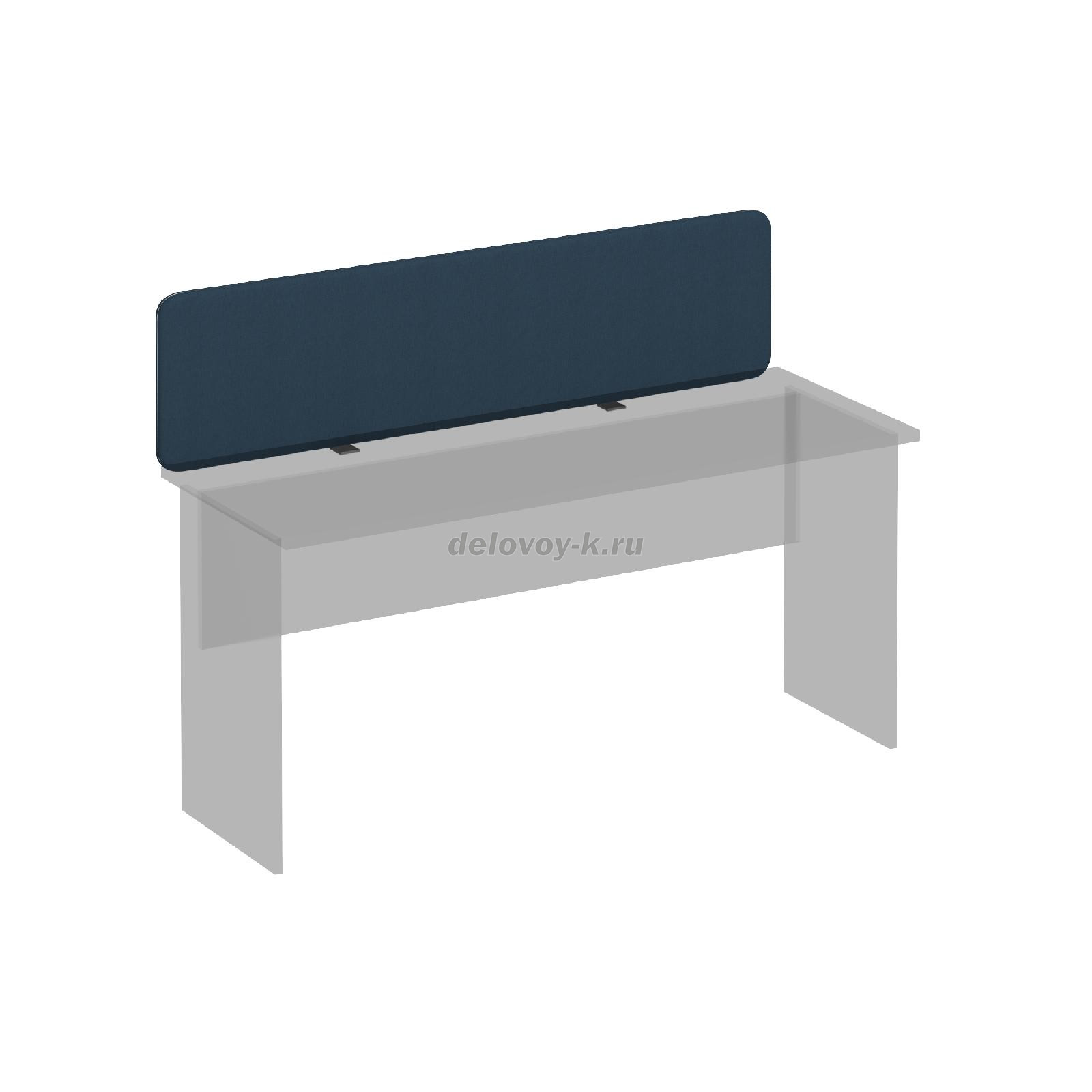 МР А 866 Экран настольный фронтальный тканевый для стола 160 1596*36*396 фото