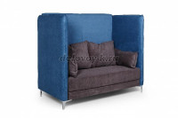 Высокий двухместный диван Графит В рис1