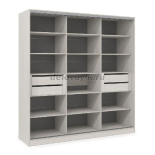 ШКЗЗЗ.24.9 Шкаф-купе 3-дверный Comfort (2398*600*2201) 3 зеркальные двери рис1