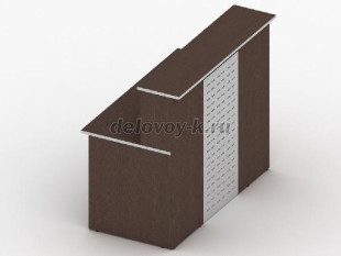 Стойка прямая левая с металлическим экраном 1400х770х1200 41.07L/441.06 (Венге) рис1