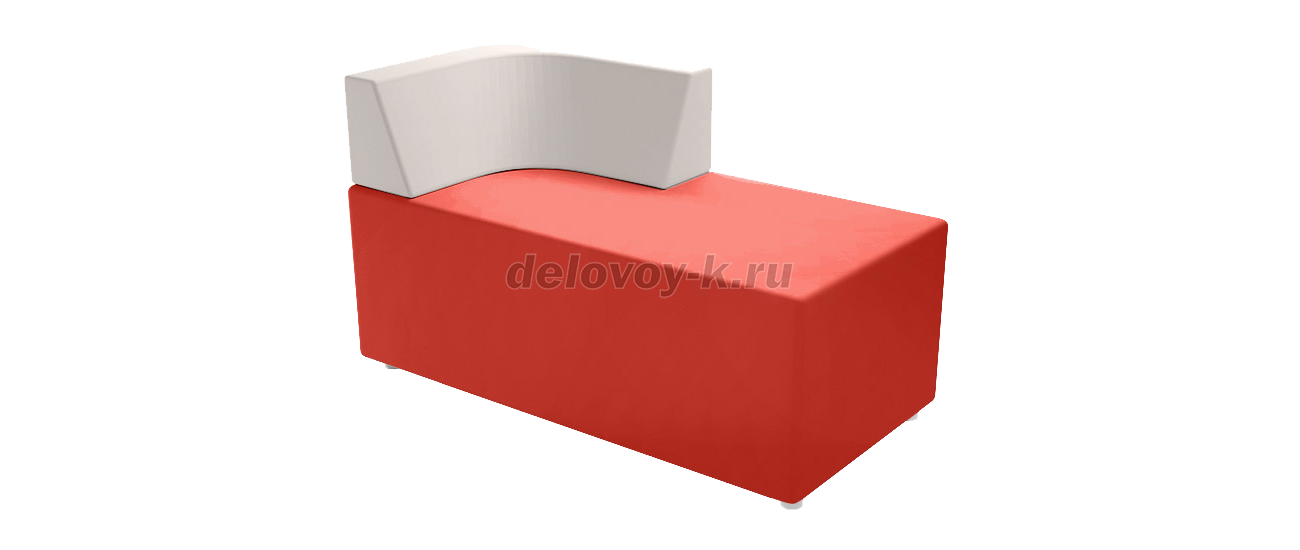 Секция 2-местная угловая, спинка радиусная Модуль М-70/10 фото