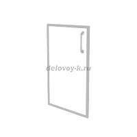 Фасад стекло в раме низкий левый (лакобель, белый) O.SR-3(L) white рис1