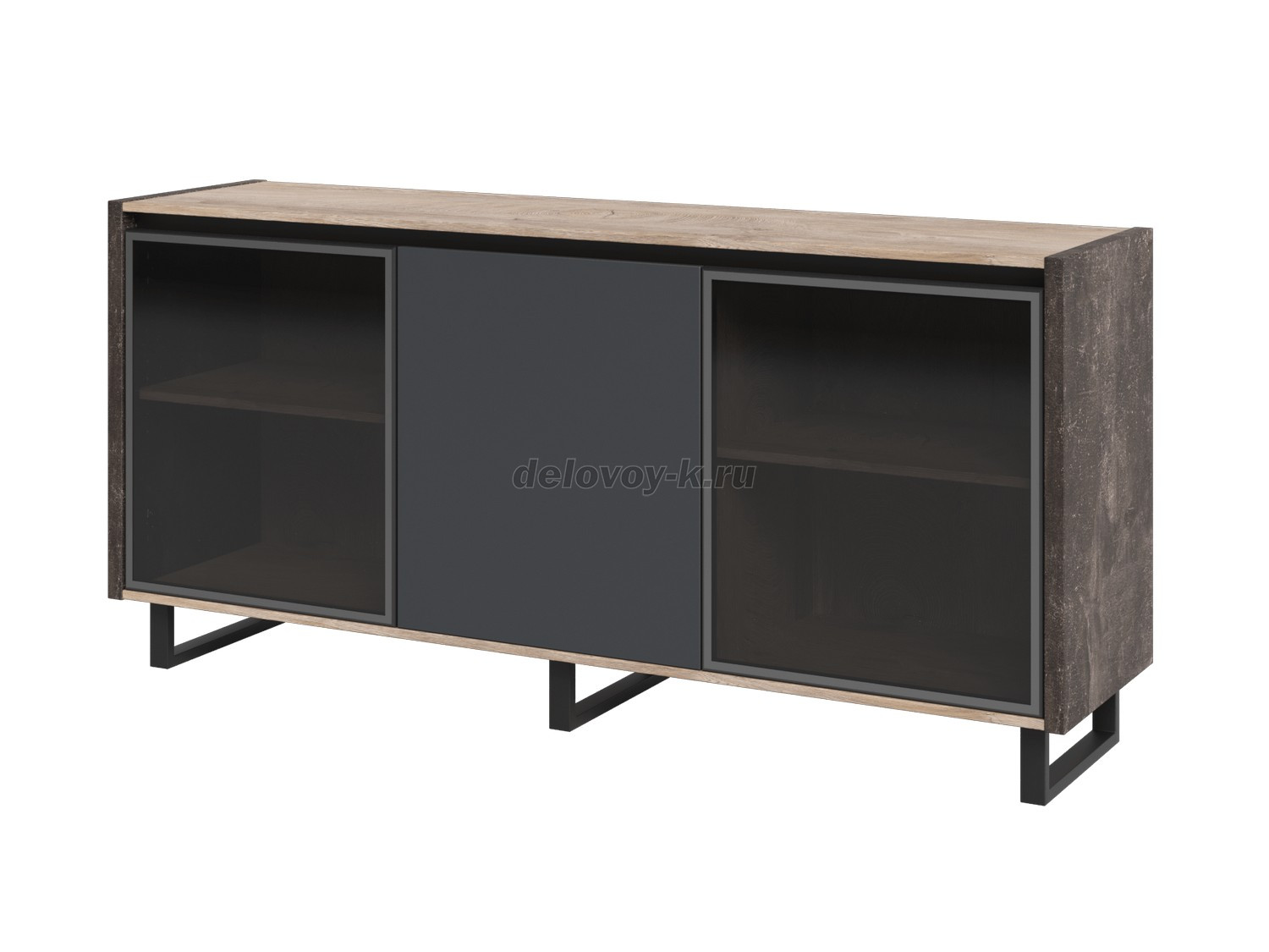 EN.TM-406  Тумба 3-секционная дверьми 1800х450х835 фото