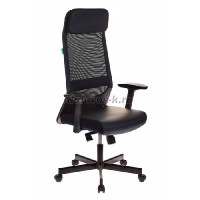 Кресло руководителя Бюрократ T-995 BLACK черный TW-01 искусственная кожа крестовина металл рис1