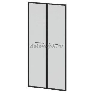 KZF-48RS Комплект высоких фасадов стекло в ал.рамке 784х20х1564 рис1