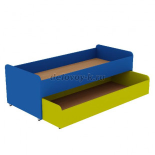 Кровать детская раздвижная двухуровневая КВ-01 1430*650*500 рис1