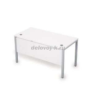 6МД.009 Стол рабочий (1400*700*750) (Белый/Алюминий матовый) рис1