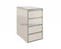 Тумба приставная с замком|сосна карелия рис1